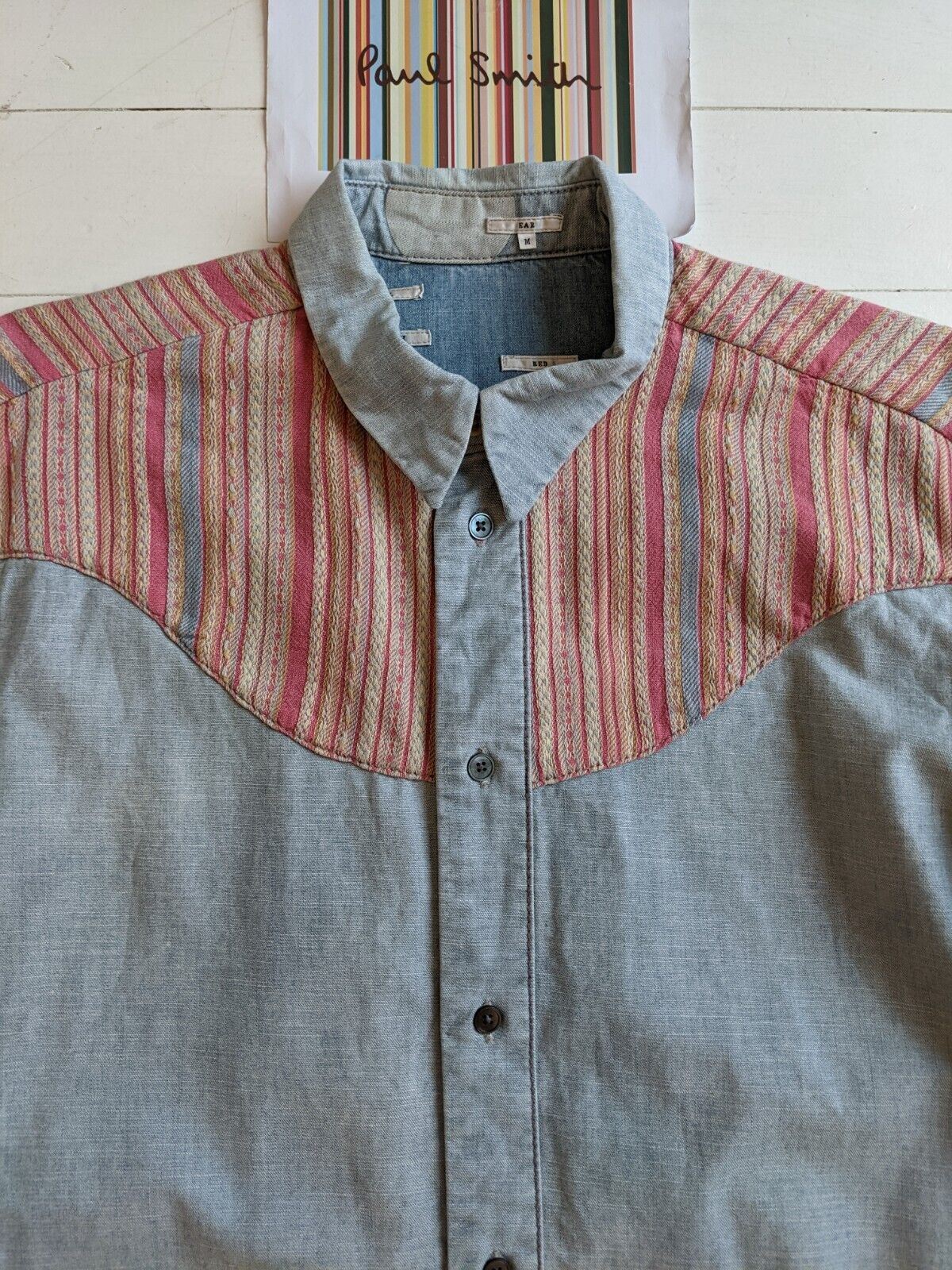 Paul Smith RED EAR ART DENIM SHIRT | www.architoile.com