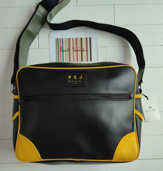 Paul Smith retro weekender shoulder bag with contrasting corners